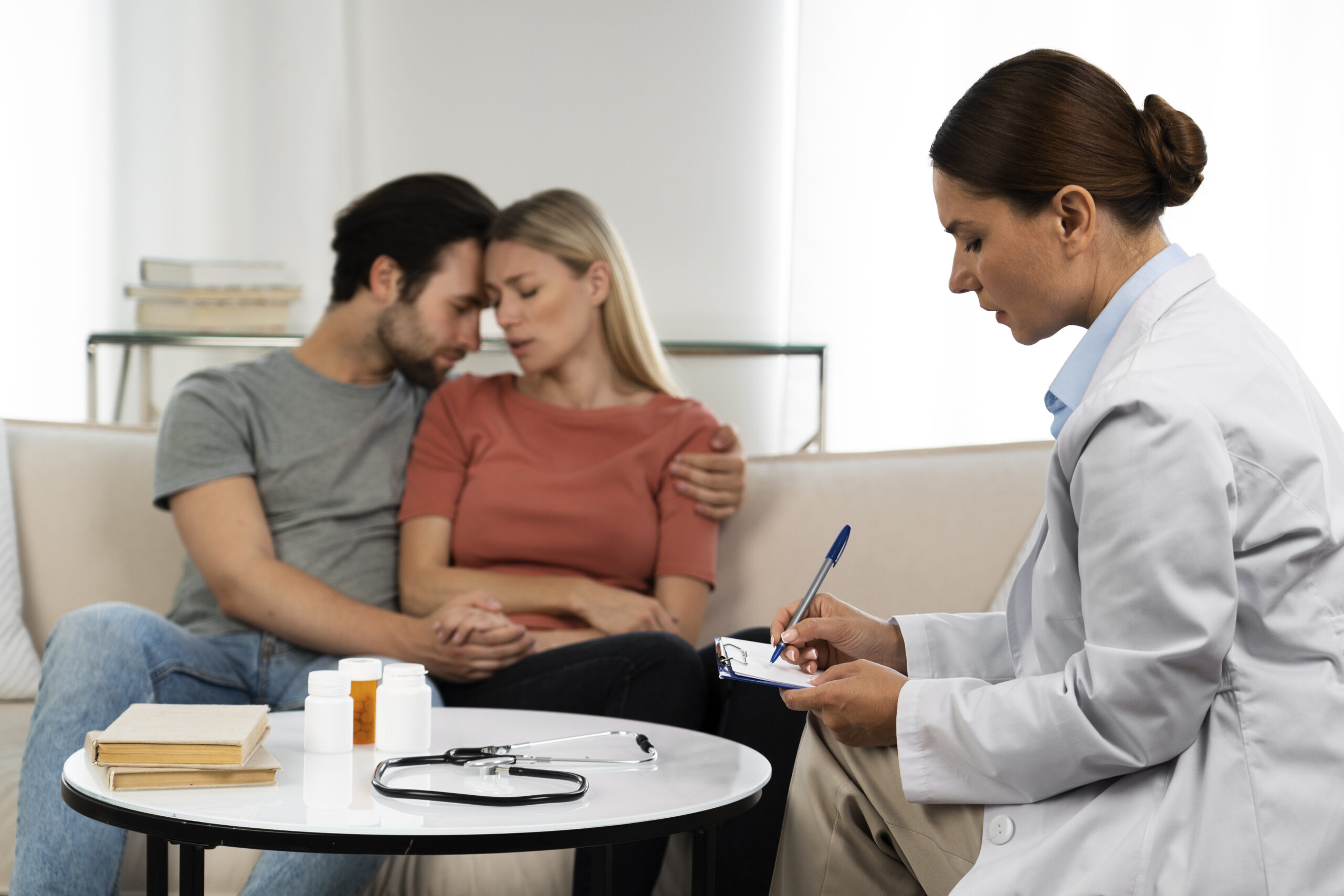 side-view-doctor-taking-notes